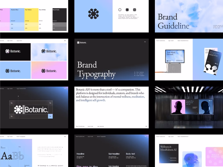 Botanic AI Brand Guidelines — UI design by Panca Septiana