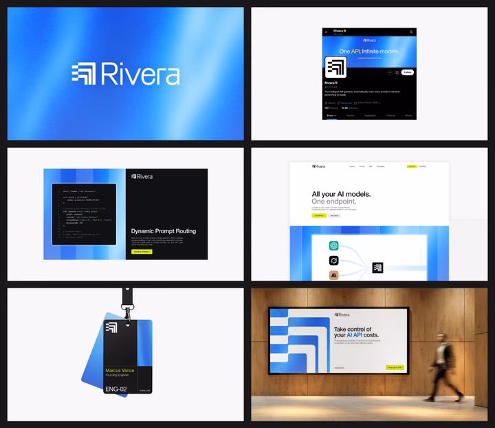 Rivera Brand Identity & Web Design — UI design by Szymon