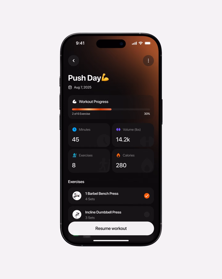 Workout Flow Fitness Mobile App — UI design by Babayanski