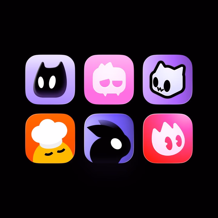 Lil Guys App Icons Collection — UI design by Katya N.