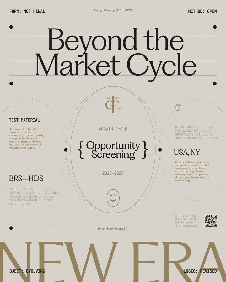Neo-Swiss Editorial Market Cycle Poster Design — UI design by Serge