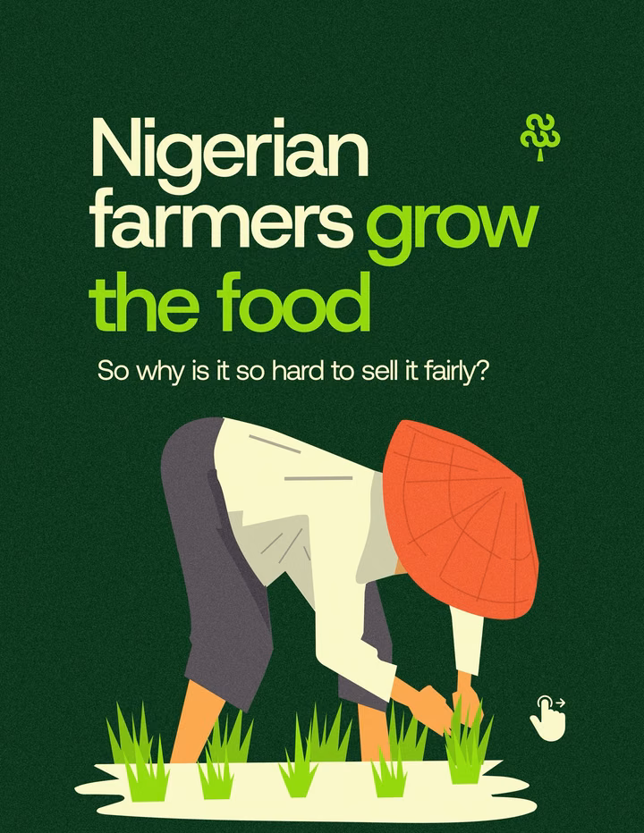 Editorial Storytelling Social Media Poster for Agtech — UI design by Farmlink
