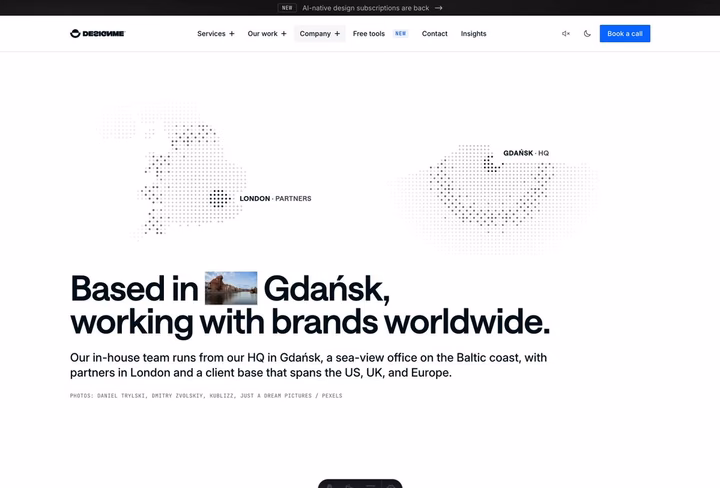Modern Brand About Us Page Web Design — UI design by Adrian