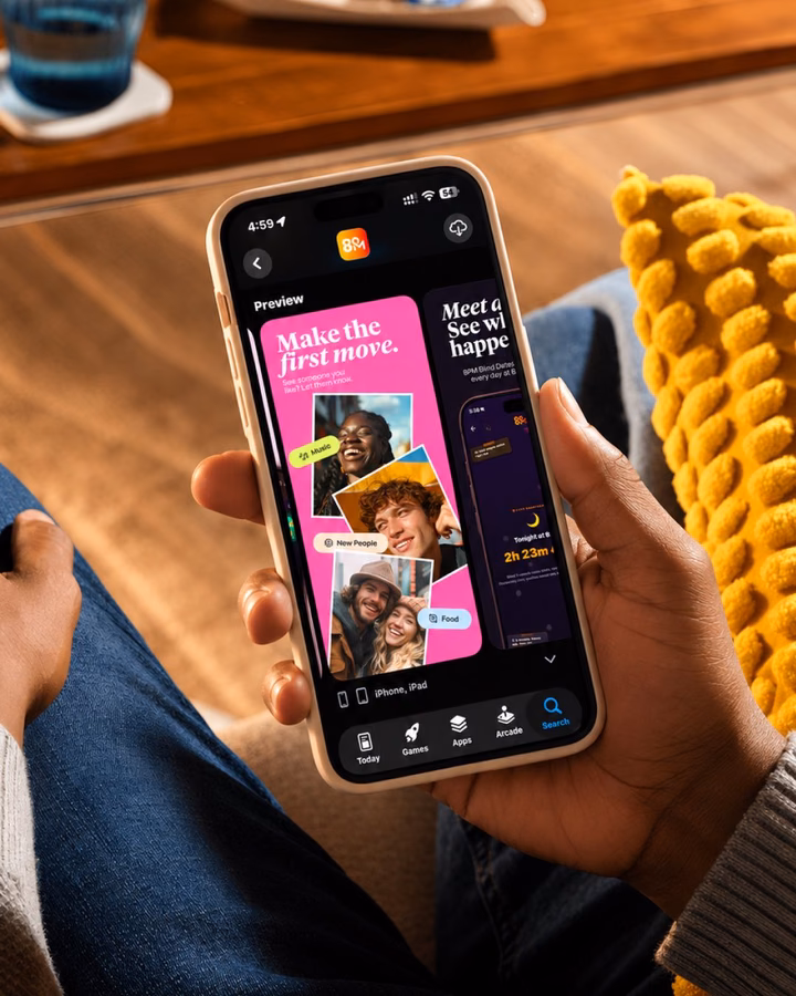 Bumble App Store Preview Mobile UI — UI design by Oba Afolayan
