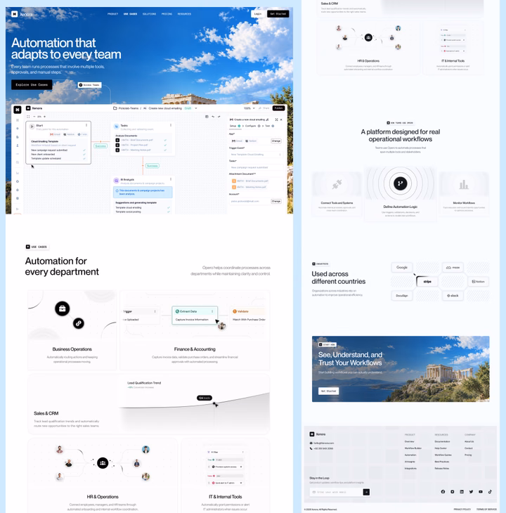 AI Automation Startup SaaS Landing Page — UI design by Abdul Saboor