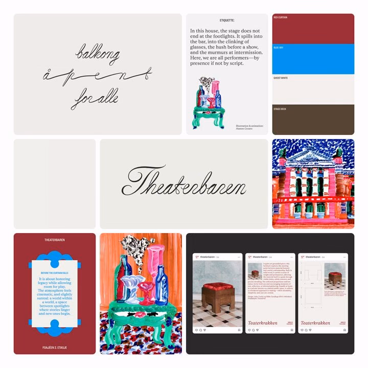 Theaterbaren Editorial & Brand Identity System — UI design by Rebrand