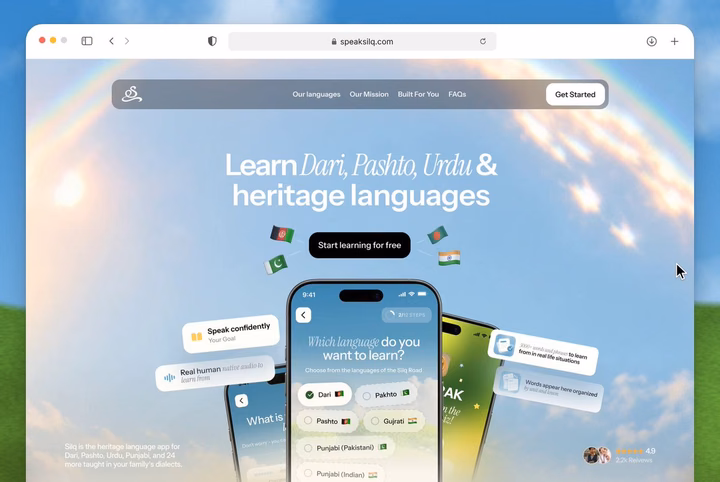 Sleek Modern SaaS Client Landing Page UI Design — UI design by Amena
