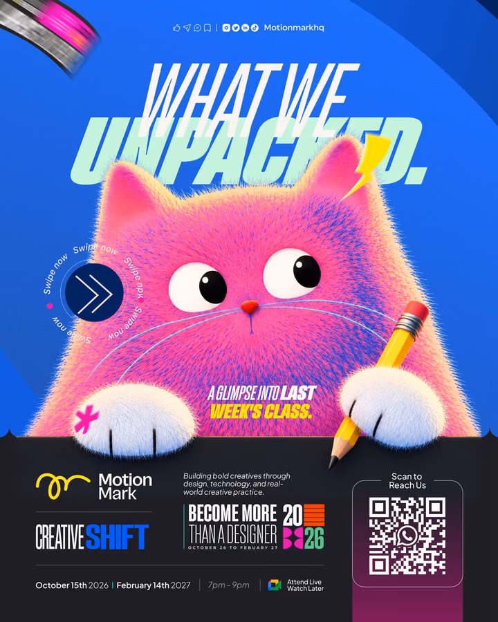 3D Fuzzy Character Social Media Design Promo — UI design by MotionMark | Creative Reps