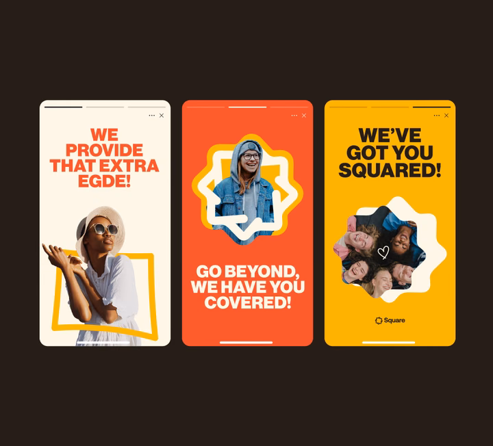 Square Mobile Stories UI Component UI design inspiration